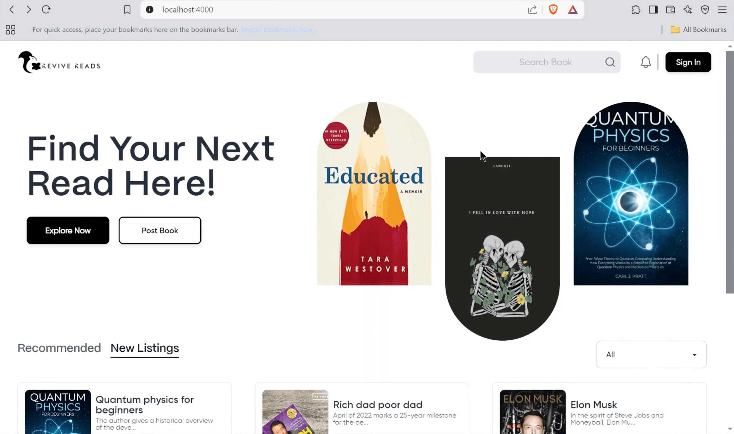 ReviveReads – Thrifted Bookstore